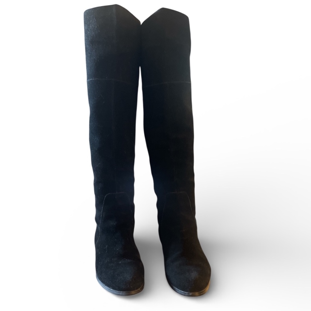 Charles‎ by Charles David Black Suede Knee High Boots Size 8.5
